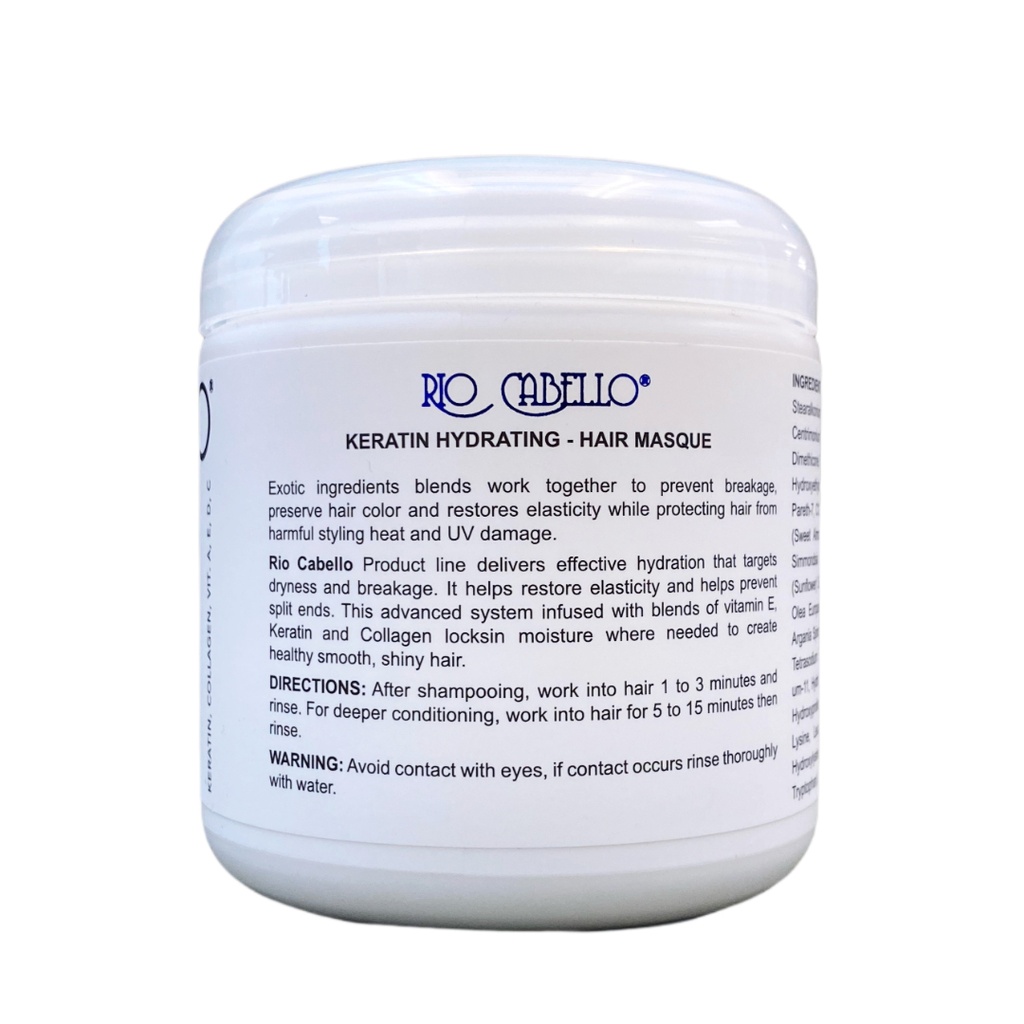 Rio Cabello ® Home Care - Step 3 Keratin Hydrating Hair Masque (16 fl oz)