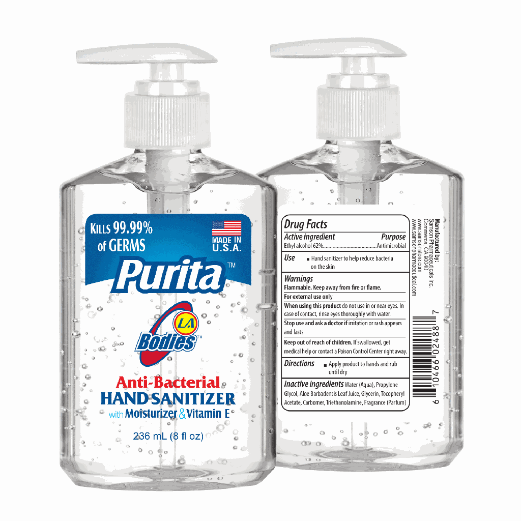 PURITA ™ Anti-Bacterial Hand Sanitizer Pack of 12 (8 oz)