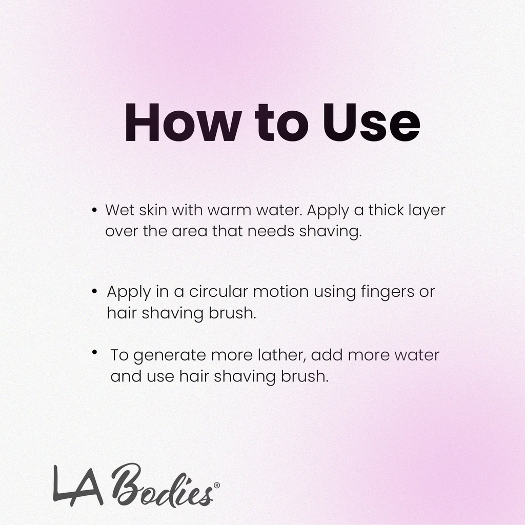 LA BODIES® DIVA Shaving Cream for Her (8 oz)