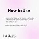 LA BODIES® Body Brightening Lotion with Alpha Arbutin, Kojic Acid (6 oz)