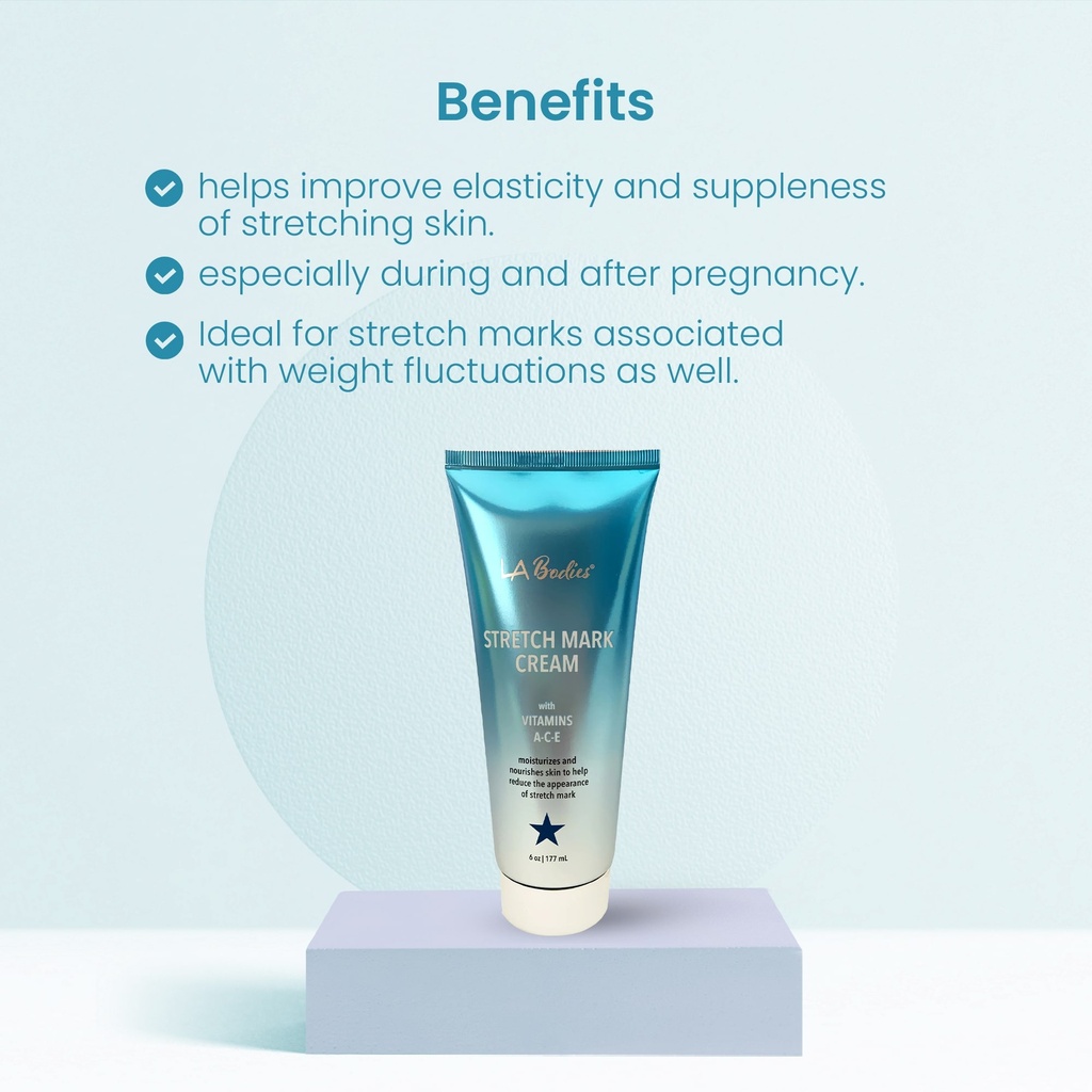 LA BODIES® Stretch Mark Cream with Vitamins A-C-E (6 oz)