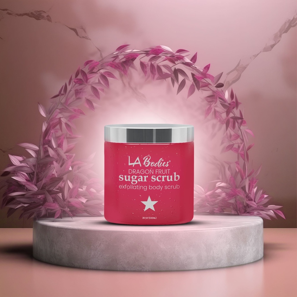 LA BODIES® Sugar Scrub Foot & Body Dragon Fruit Scent (20 oz)