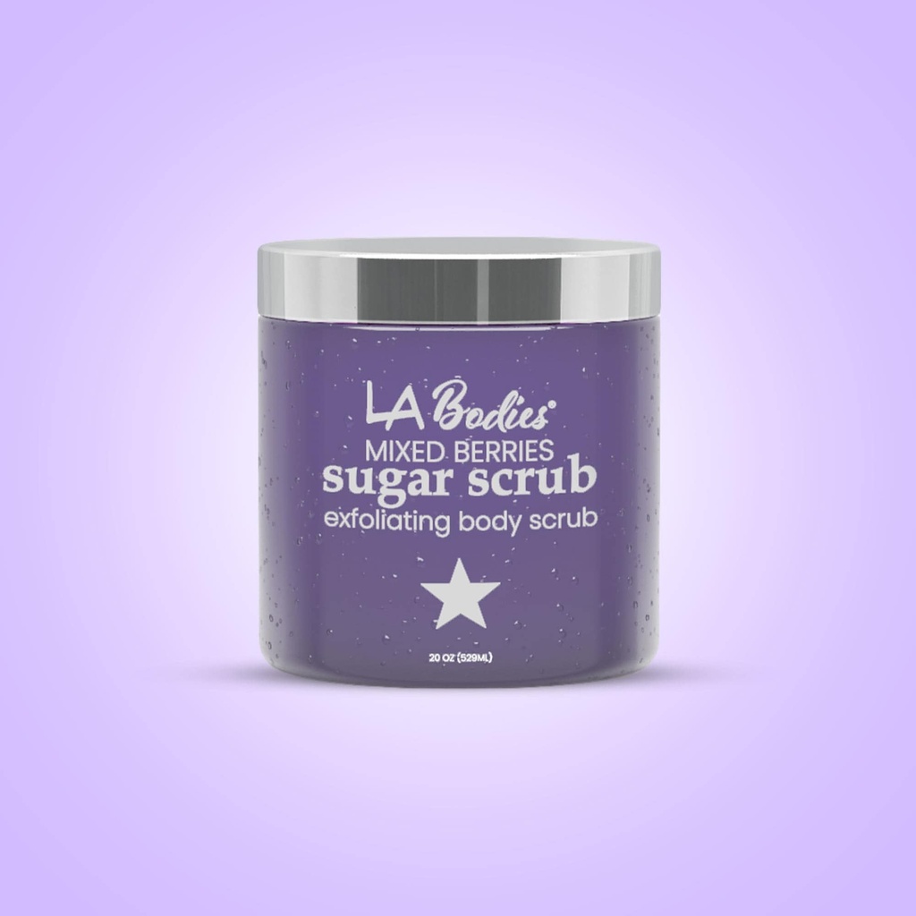 LA BODIES® Sugar Scrub Foot & Body Mixed Berries Scent (20 oz)