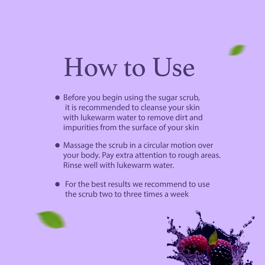 LA BODIES® Sugar Scrub Foot & Body Mixed Berries Scent (20 oz)