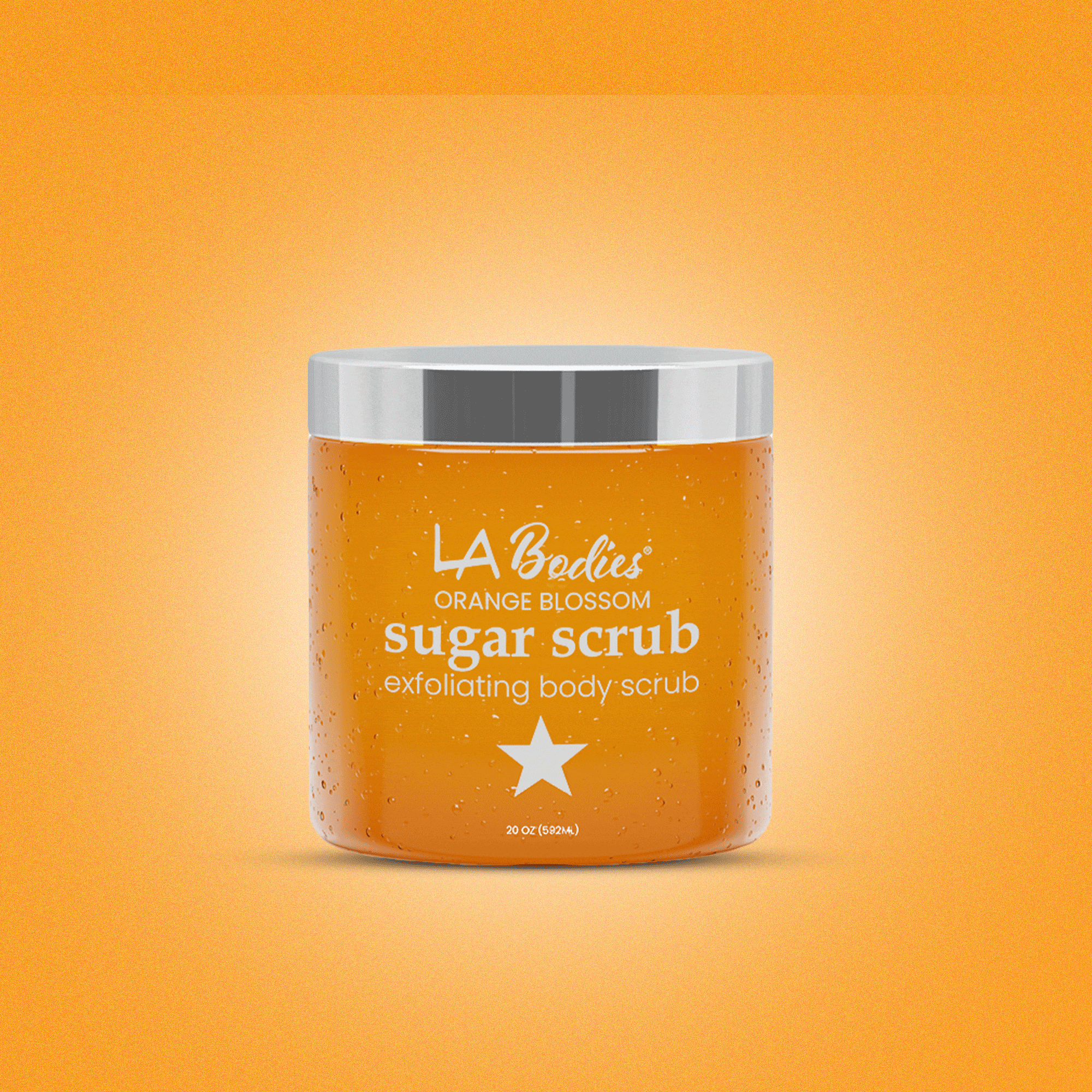 LA BODIES® Sugar Scrub Foot & Body Orange Blossom Scent (20 oz)