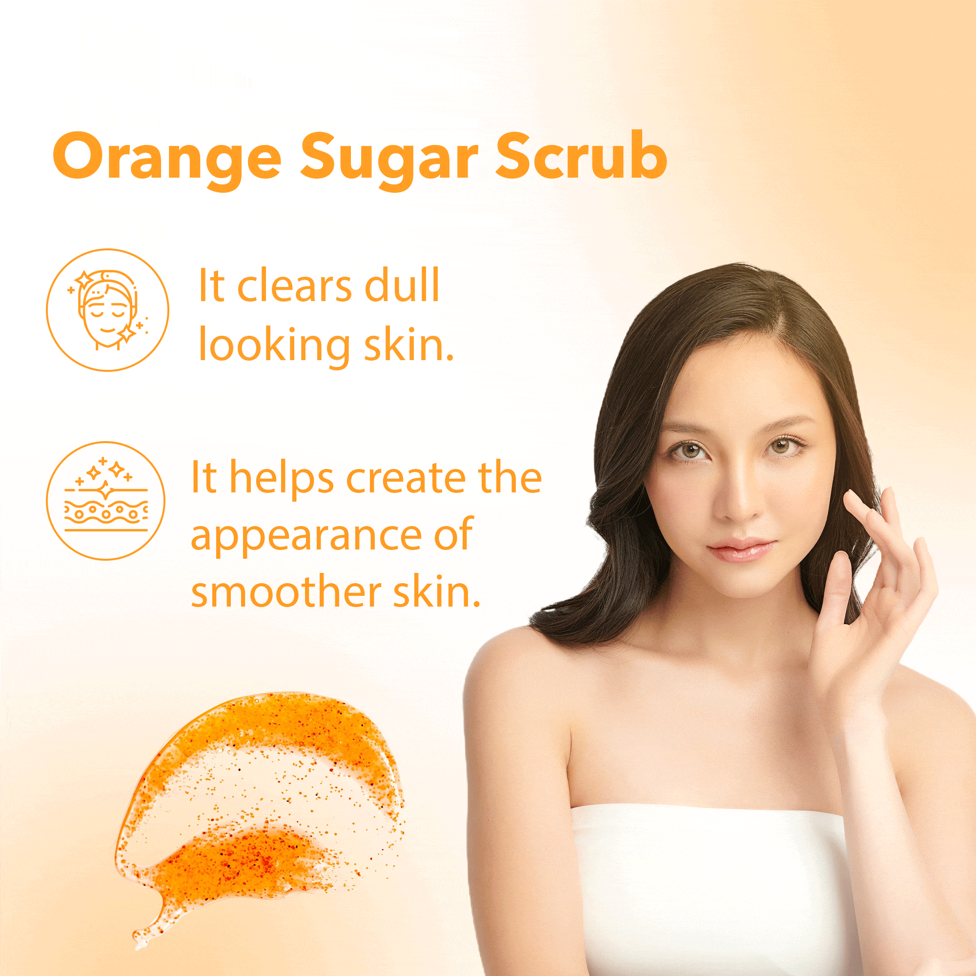 LA BODIES® Sugar Scrub Foot & Body Orange Blossom Scent (20 oz)