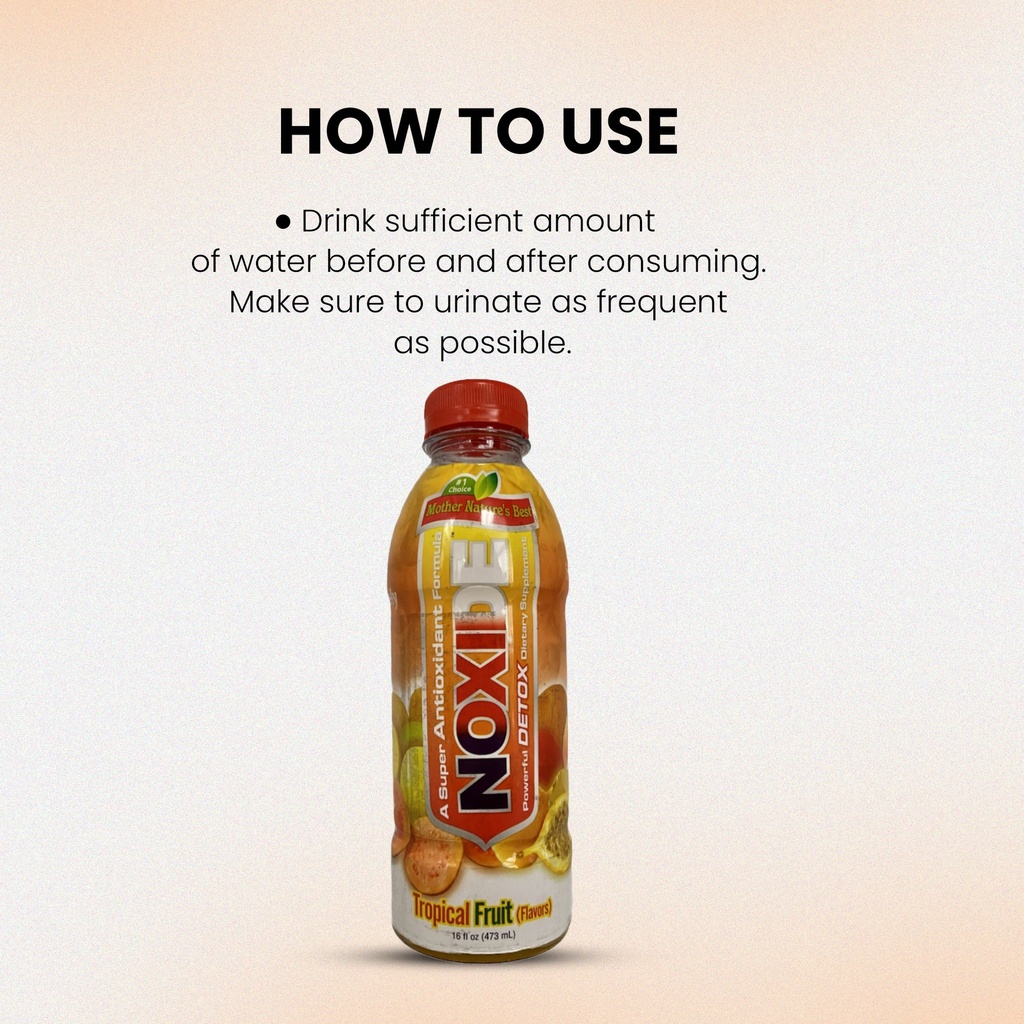 NOXIDE™ Antioxidant Detox Liquid Formula TROPICAL FRUIT (16 fl oz)