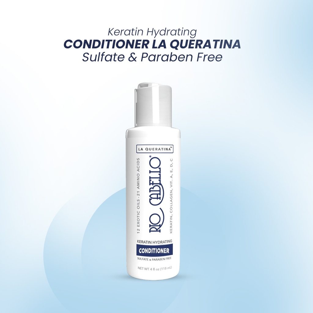 RIO CABELLO ® Home Care - Keratin Hydrating Conditioner La Queratina Sulfate & Paraben Free (4 fl oz)