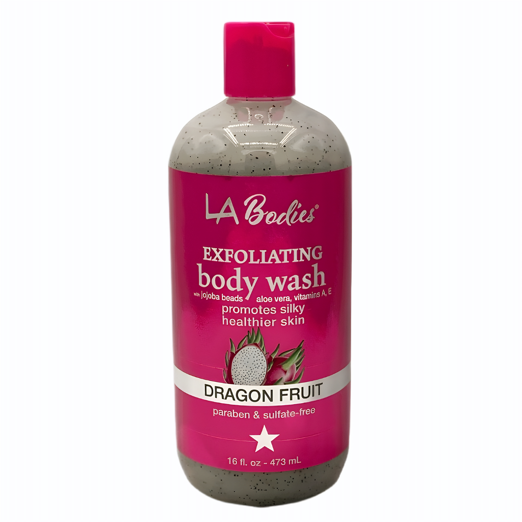 LA BODIES® Exfoliating Body Wash Dragon Fruit Scent (16 fl oz)