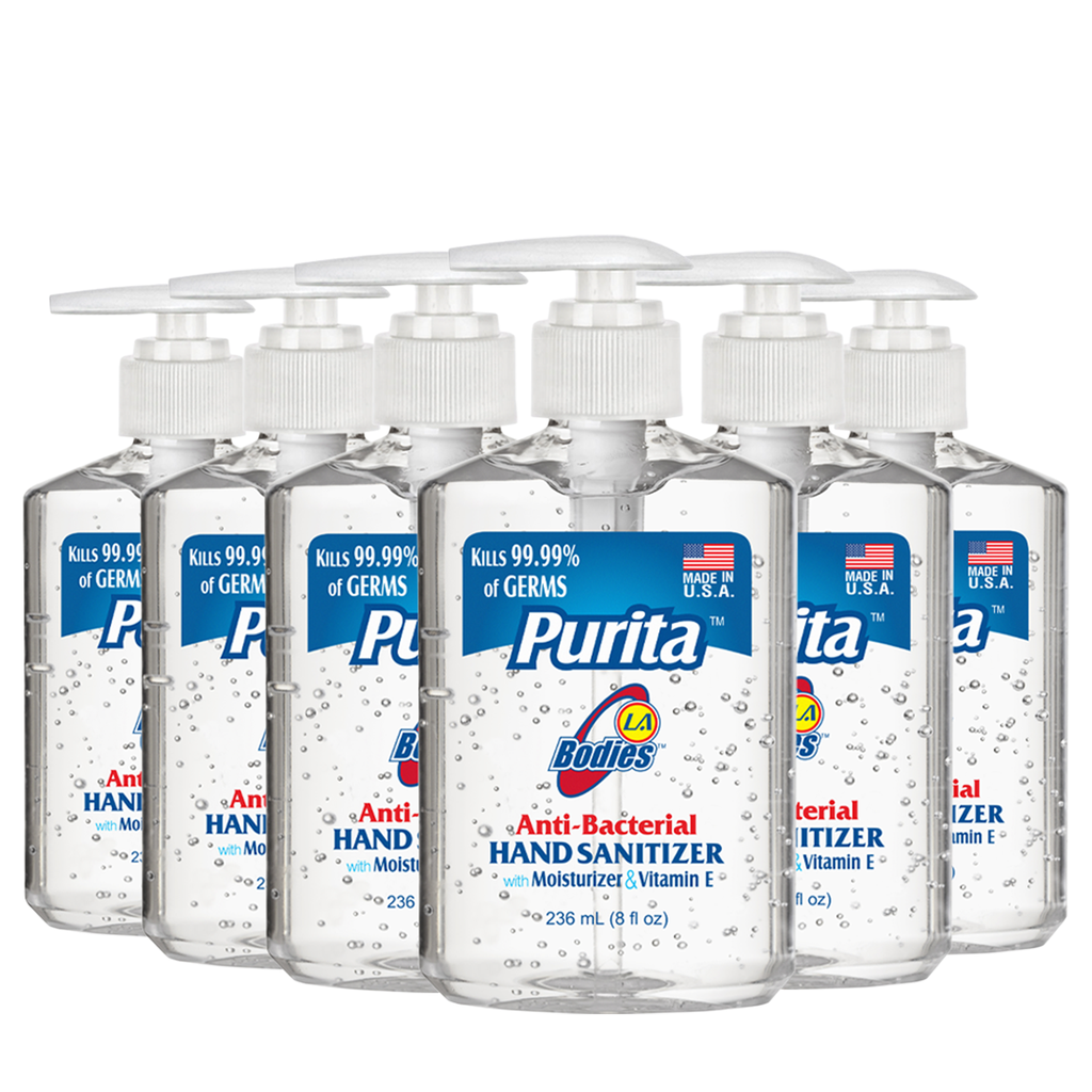 PURITA™ Anti-Bacterial Hand Sanitizer (8 oz) Pack of 6