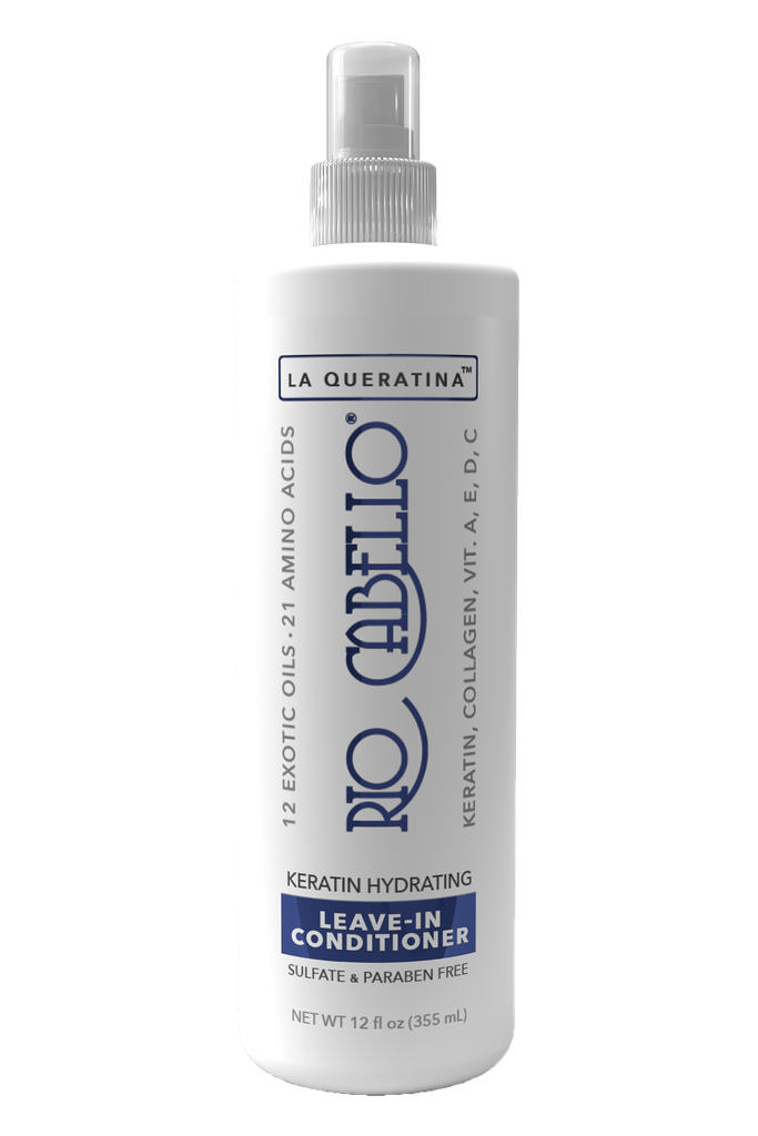 [RIO1009] RIO CABELLO ® Home Care - Keratin Hydrating Leave-In Conditioner La Queratina Sulfate & Paraben Free (12 fl oz)