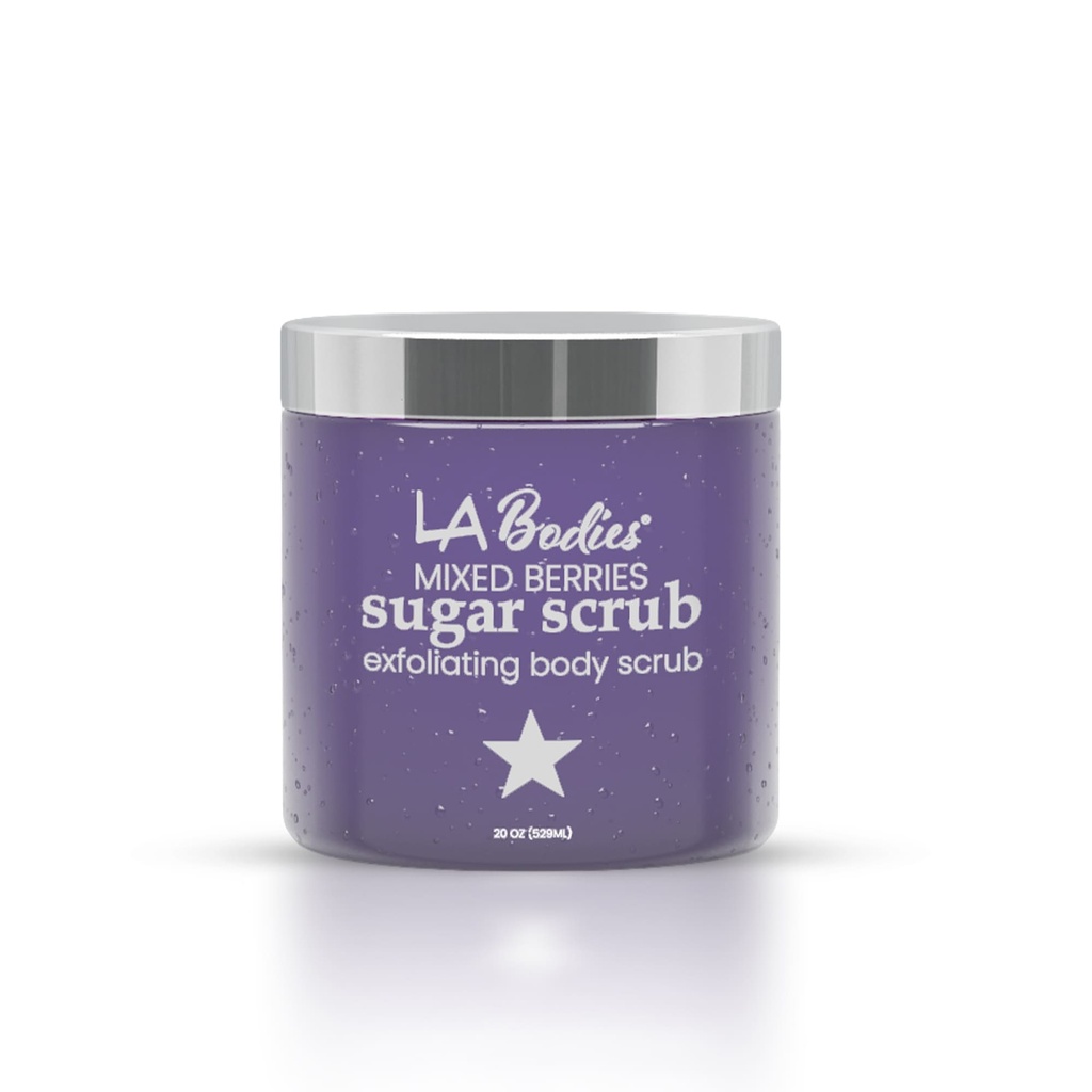 [LAB-1025] LA BODIES® Sugar Scrub Foot & Body Mixed Berries Scent (20 oz)