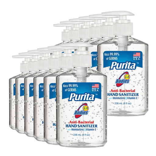 [PUR1008] PURITA ™ Anti-Bacterial Hand Sanitizer (8 oz) Pack of 12
