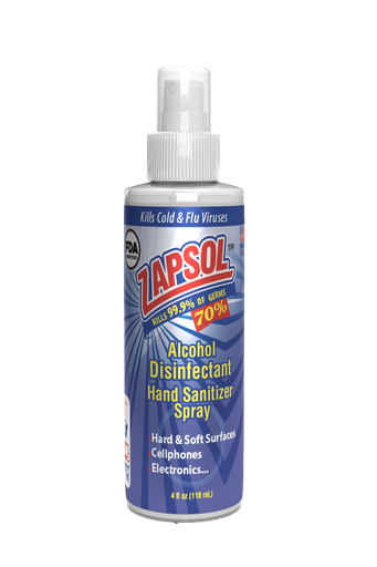 [ZAP1001] Zapsol® Alcohol Disinfectant Spray (4 oz)