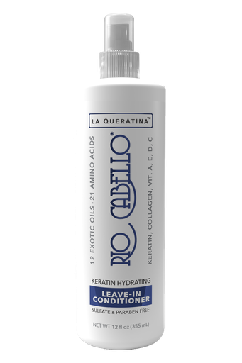 [RIO1009] RIO CABELLO ® Home Care - Keratin Hydrating Leave-In Conditioner La Queratina Sulfate & Paraben Free (12 fl oz)